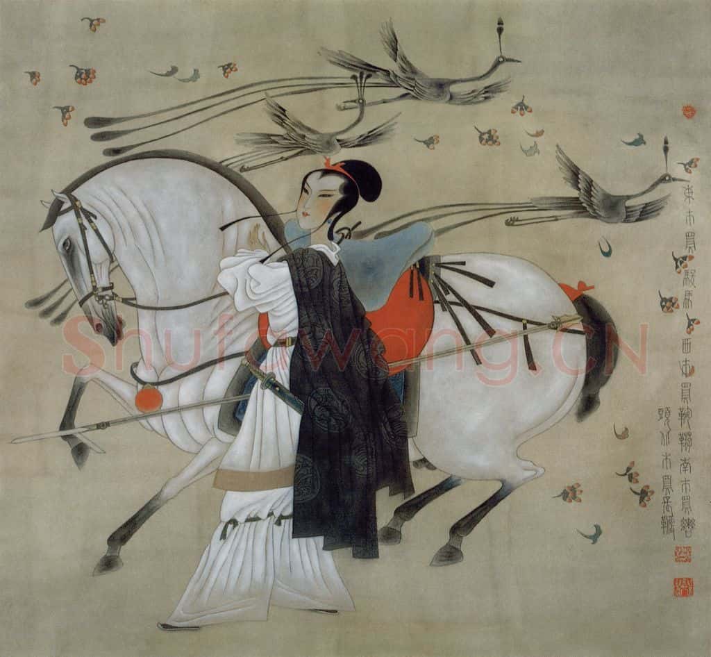 1987年 唐勇力《木兰诗》书画作品