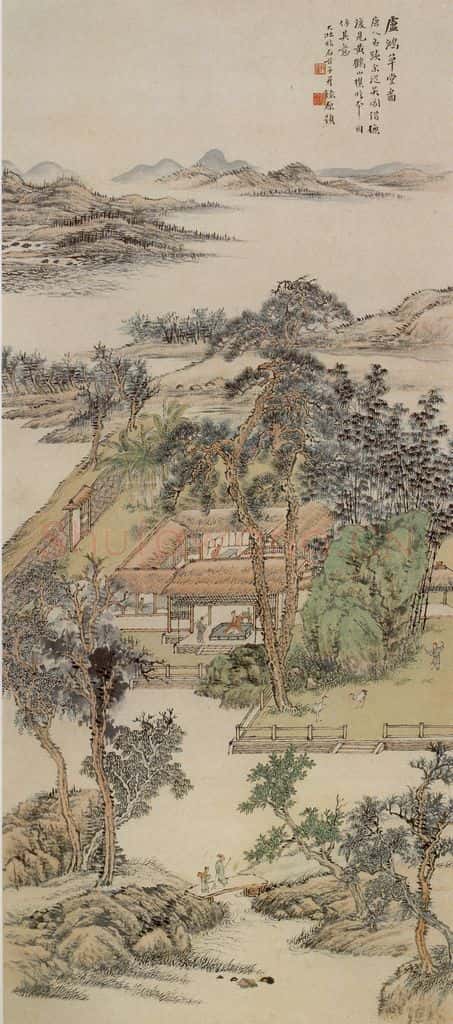 现代 张大壮《庐鸿草堂》书画作品