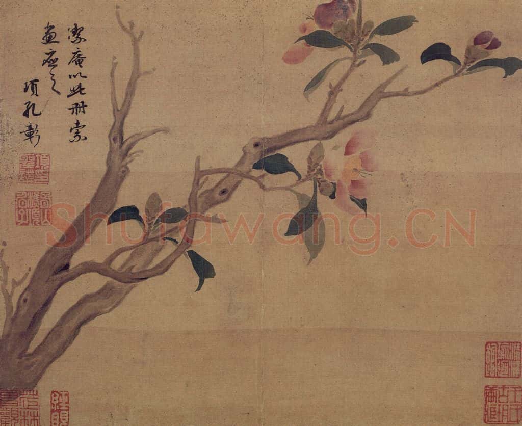 明 项圣谟《花果图册》书画作品
