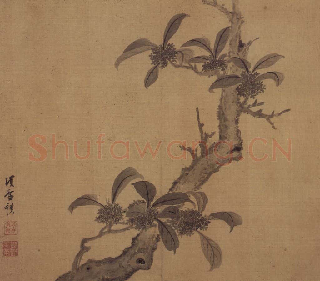明 项圣谟《花果图册》书画作品