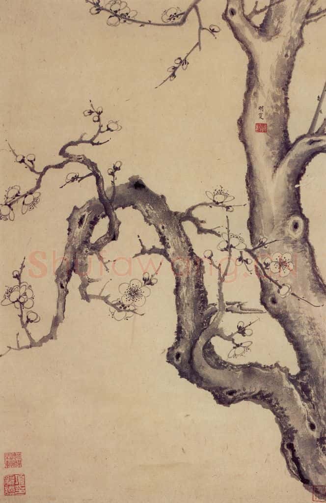 明 项圣谟《花卉图屏》书画作品