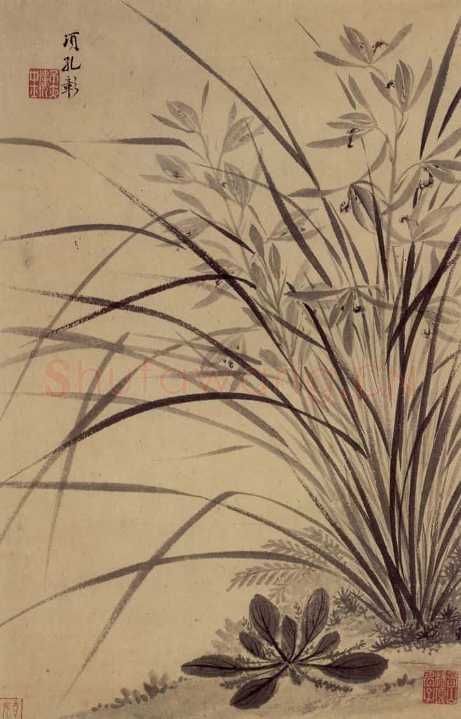明 项圣谟《花卉图屏》书画作品