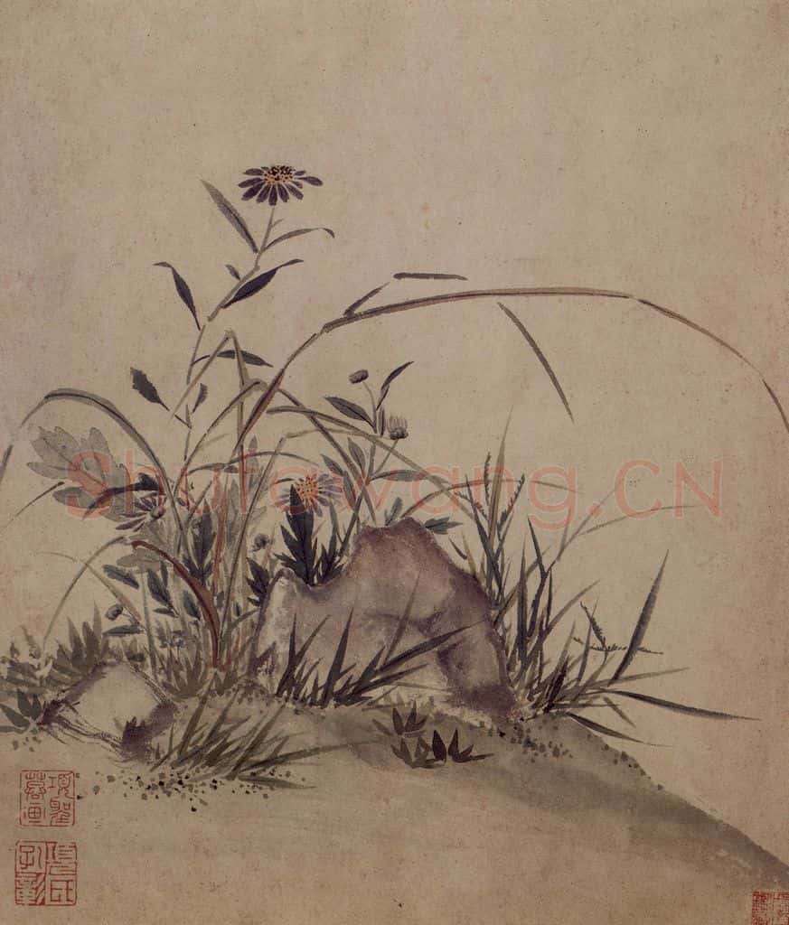 明 项圣谟《易庵妙绘图册》书画作品