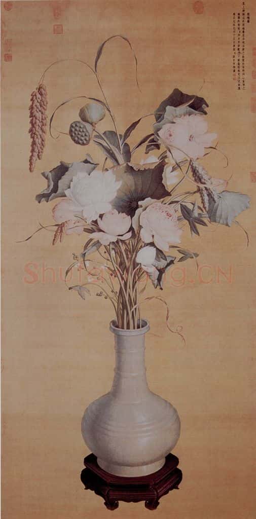 清 朗世宁《聚瑞图》书画作品