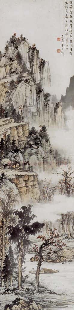 1938 黄君璧 山水 书画作品