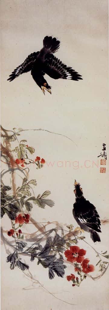 王雪涛 花卉屏 书画作品