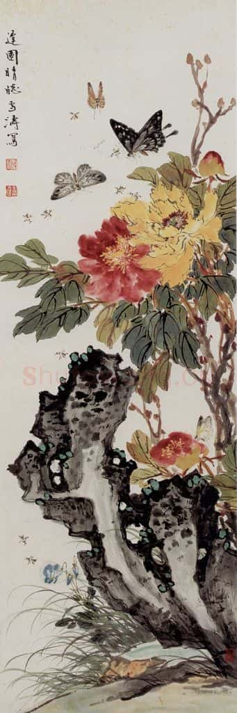 王雪涛 花卉屏 书画作品