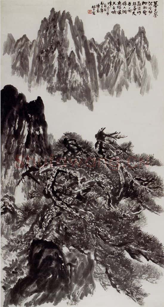 1964 赵望云 暮色苍茫看劲松 书画作品