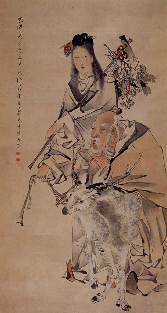 1885 任颐 麻姑 书画作品