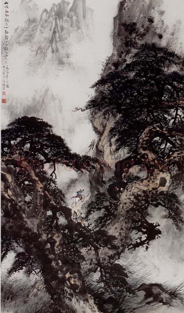 1964 黎雄才 快马加鞭未下鞍 书画作品