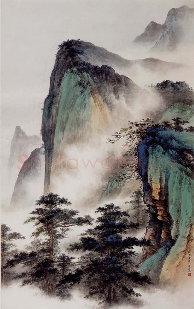  郭传璋 峨眉重翠 书画作品