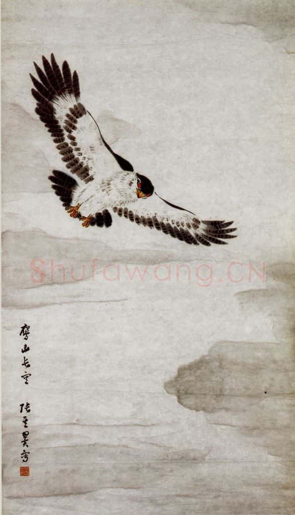 张其翼 鹰击长空 书画作品