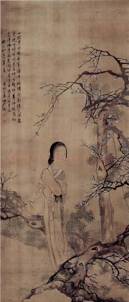 沙馥 仕女 书画作品