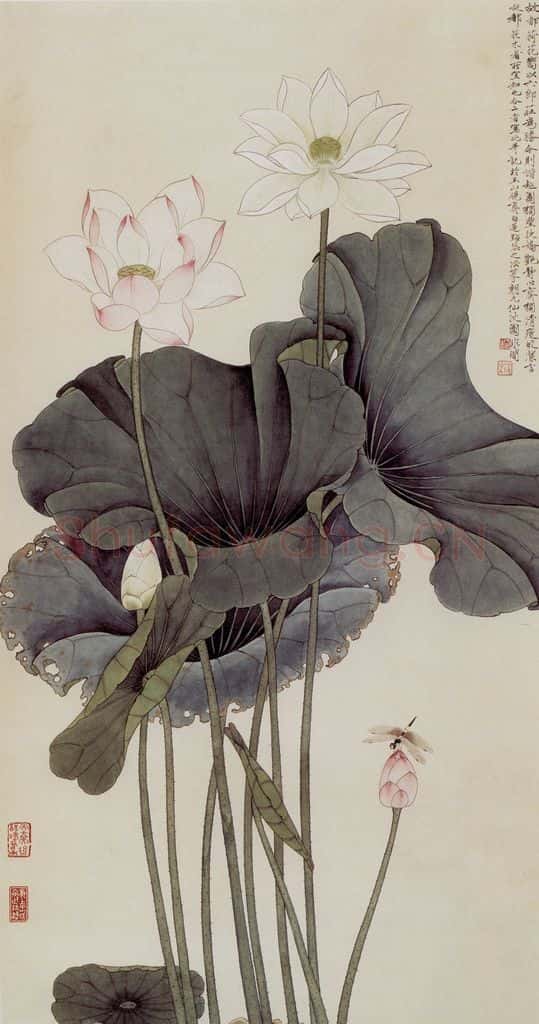 1941 于非闇 荷花 书画作品