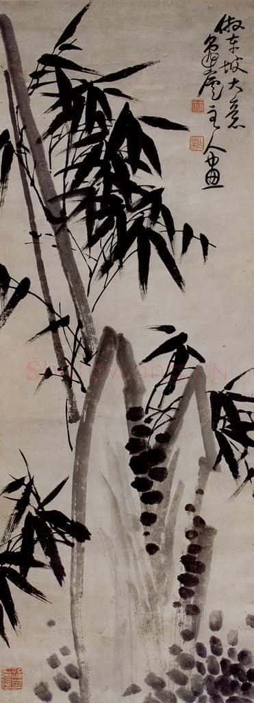  蒲华 墨竹 书画作品