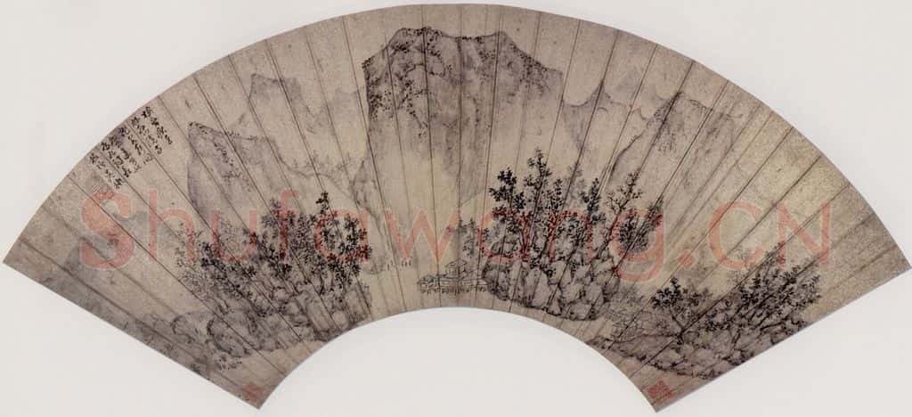 明 吴彬 林峦秋色图 书画作品