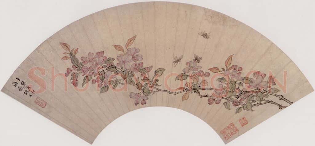 明 王维烈 花蜂图 书画作品