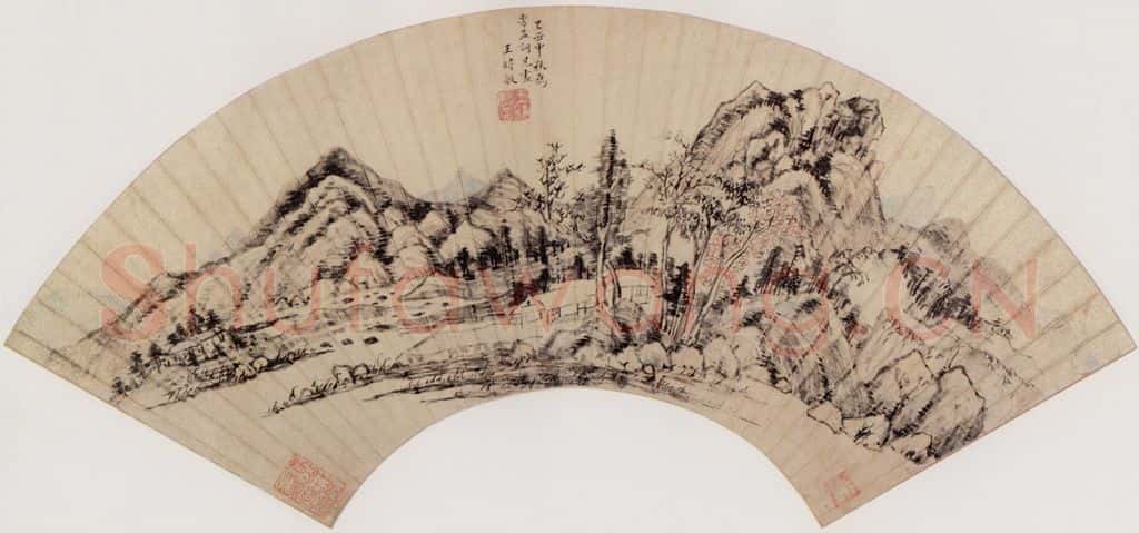 清 王时敏 山水 书画作品