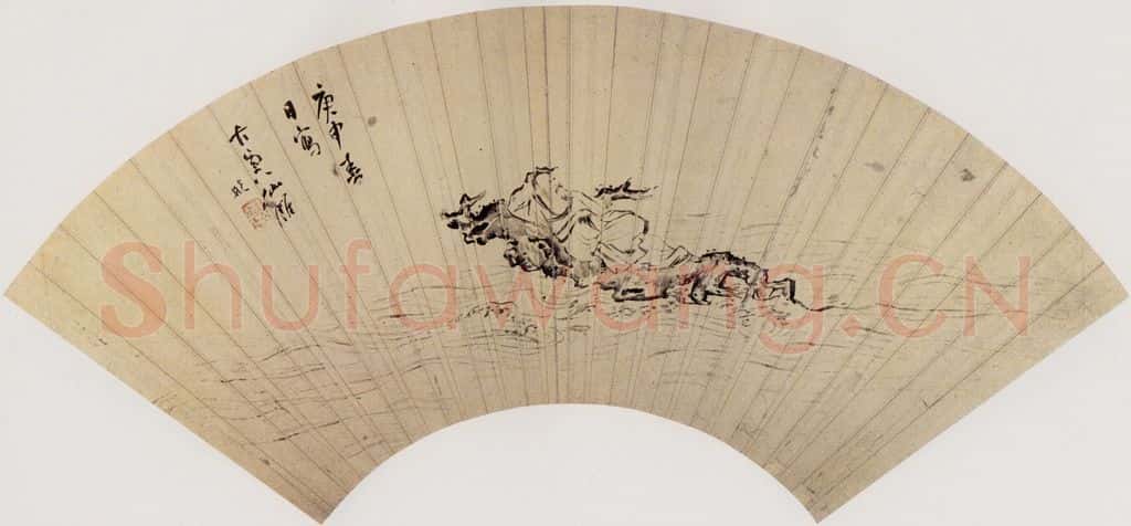 清 谢彬 仙渡图 书画作品