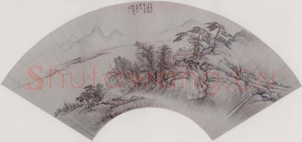 清 蔡嘉 山水 书画作品