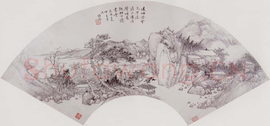 清 钱维乔 山水 书画作品