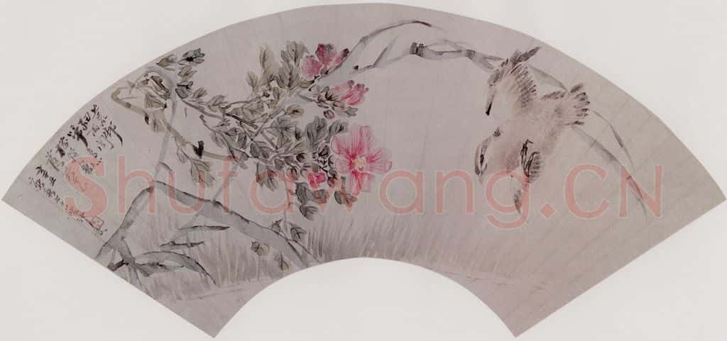 清 沙馥 芙蓉幽禽图 书画作品
