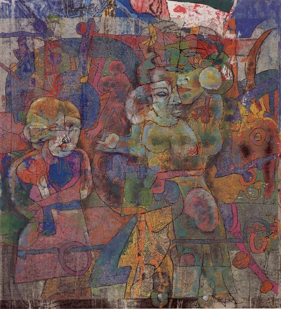 2003年 石虎《辕萌图》书画作品