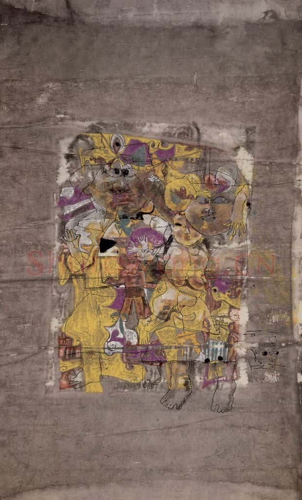 2004年 石虎《方皇》书画作品