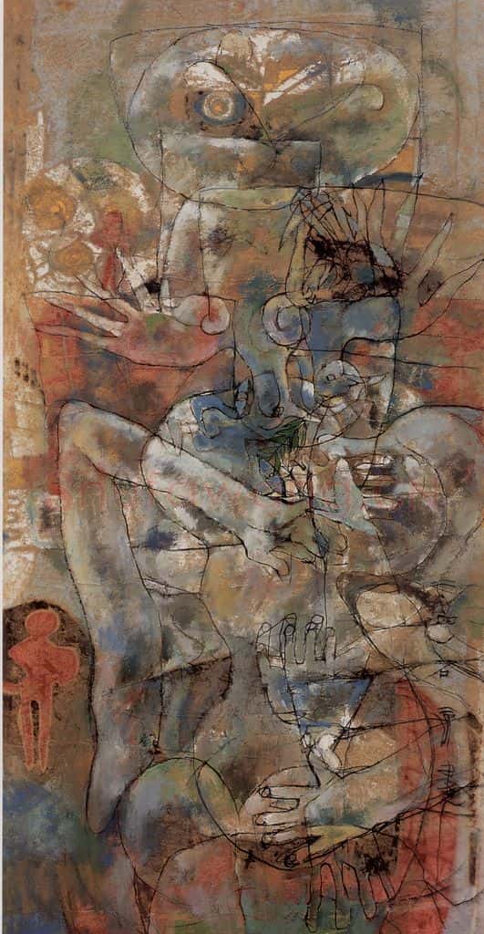 2004年 石虎《玄雀图》书画作品