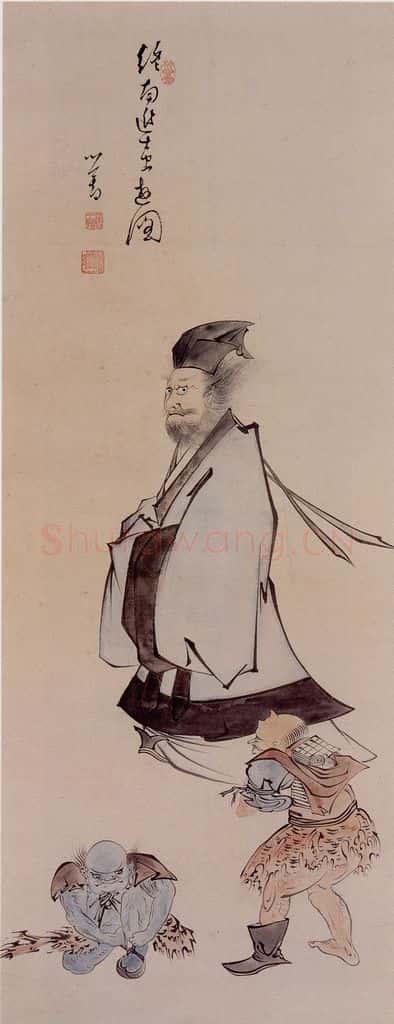  溥心畲《终南进士出游图》书画作品