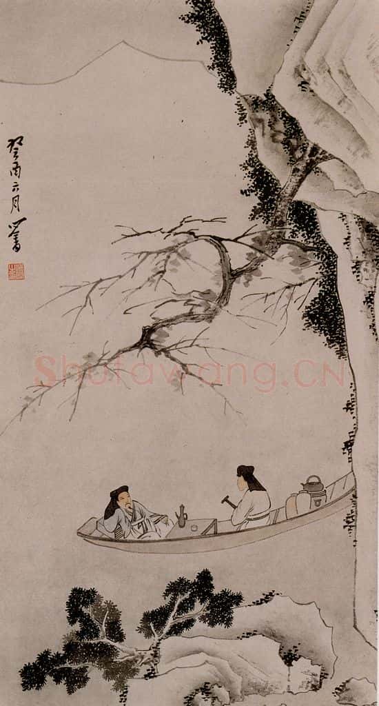 1933年 溥心畲《雪舟客话》书画作品