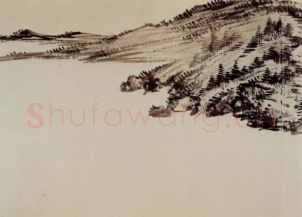 1949年 溥心畲《临文五峰山水卷》书画作品