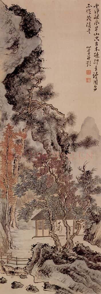 1932年 溥心畲《山水四条屏》书画作品