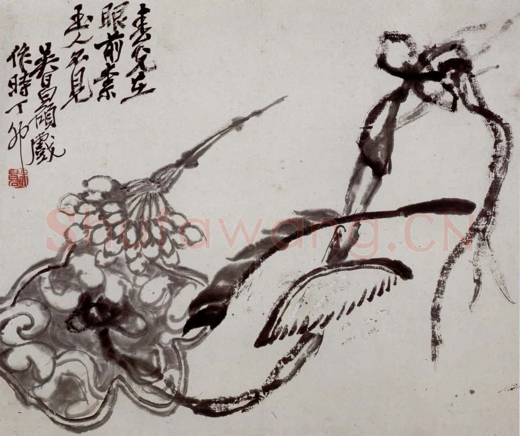 民国 吴昌硕《花卉册》书画作品