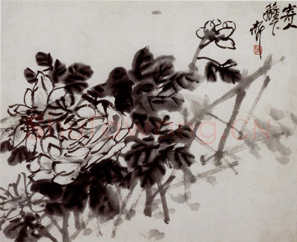 民国 吴昌硕《花卉册》书画作品