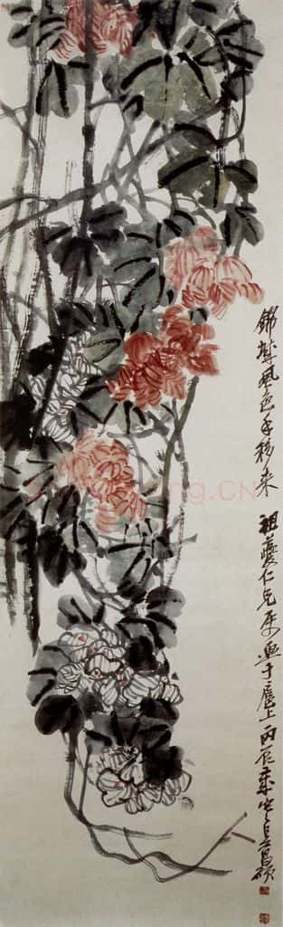 民国 吴昌硕《锦城风色》书画作品