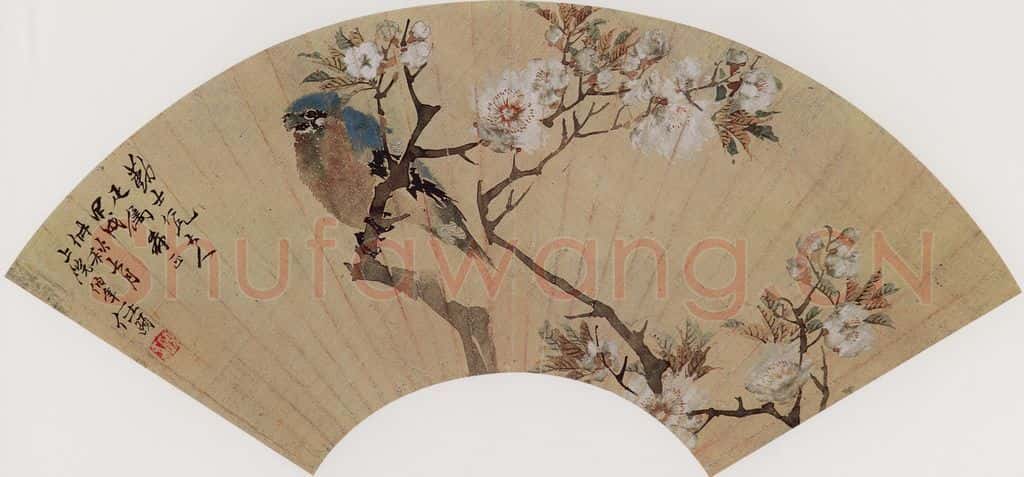 清代 任颐《花鸟图》书画作品
