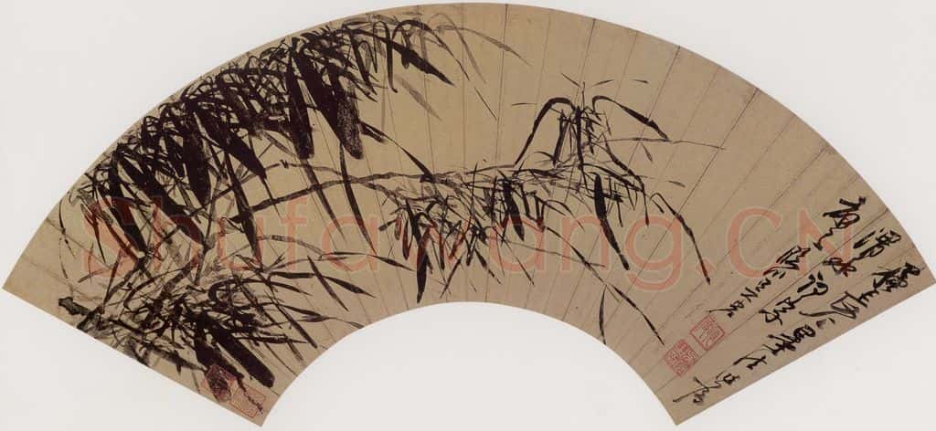 清代 吴宏《墨竹图》书画作品