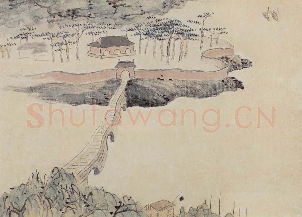 1913年 陈师曾《山水册页》书画作品