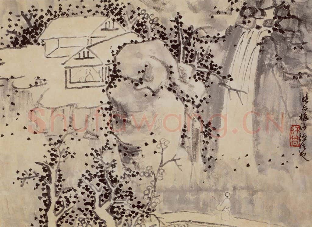 1913年 陈师曾《山水册页》书画作品