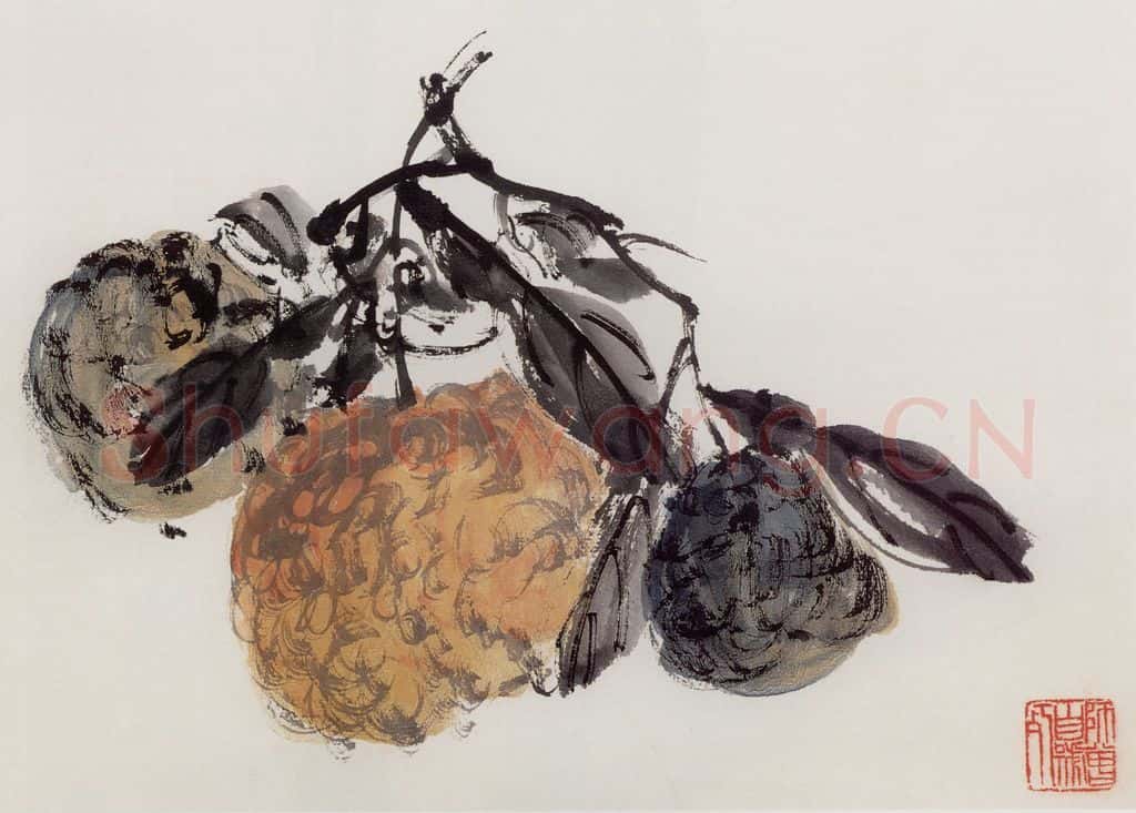 无纪年 陈师曾《山水花果册页》书画作品