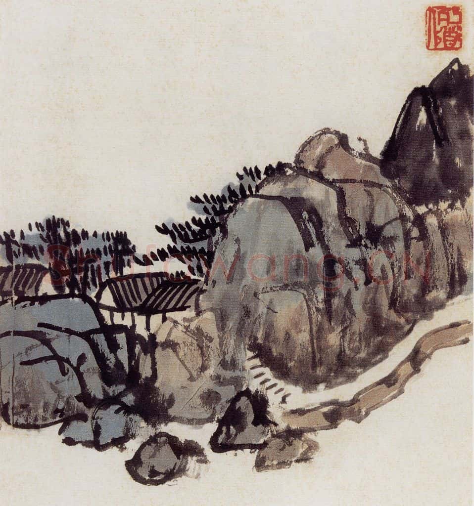 无纪年 陈师曾《山水诗画册页》书画作品