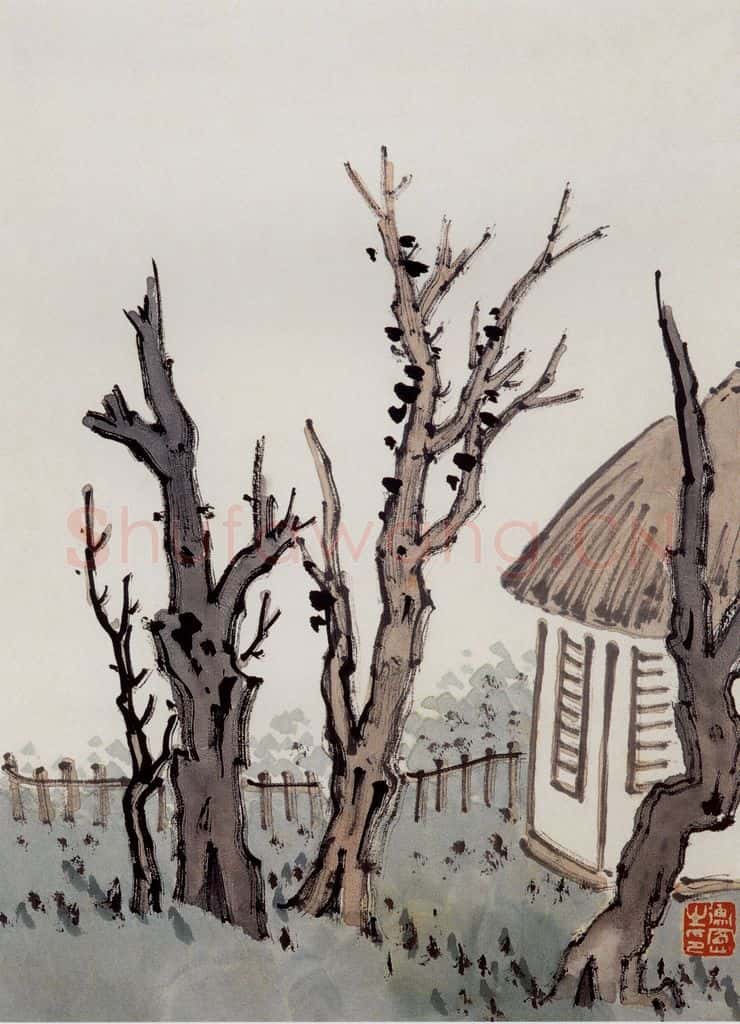 无纪年 陈师曾《园林小景册页》书画作品