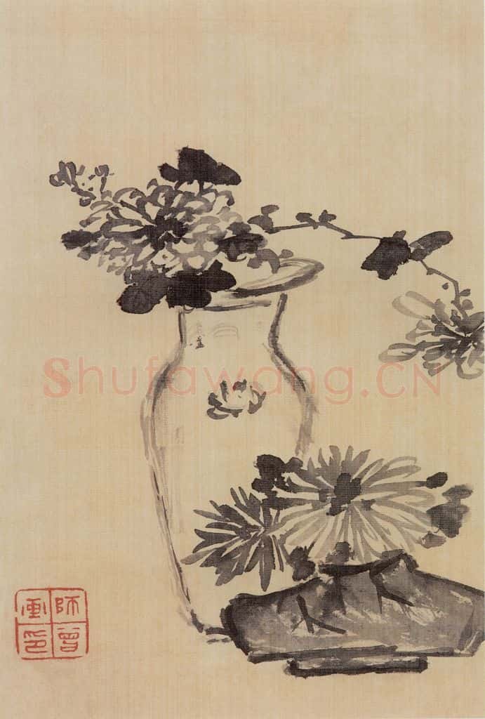 1909年 陈师曾《花卉山水人物册页》书画作品