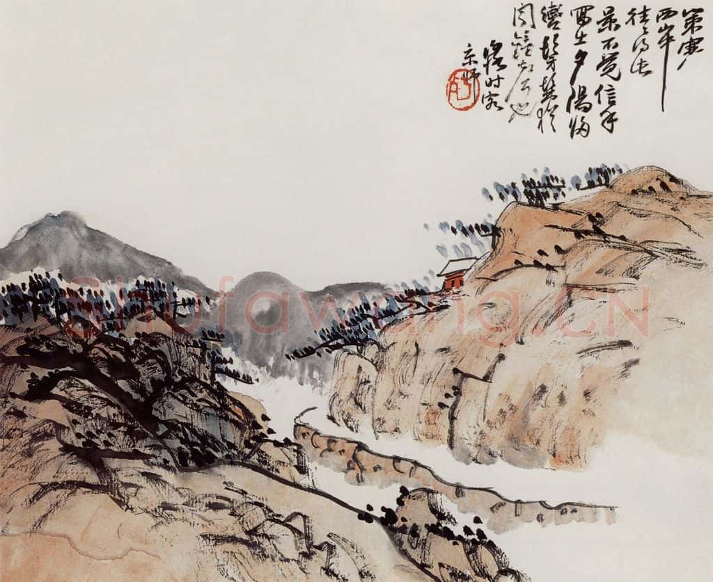 无纪年 陈师曾《西山策蹇》书画作品
