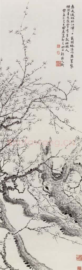 无纪年 陈师曾《梅花》书画作品