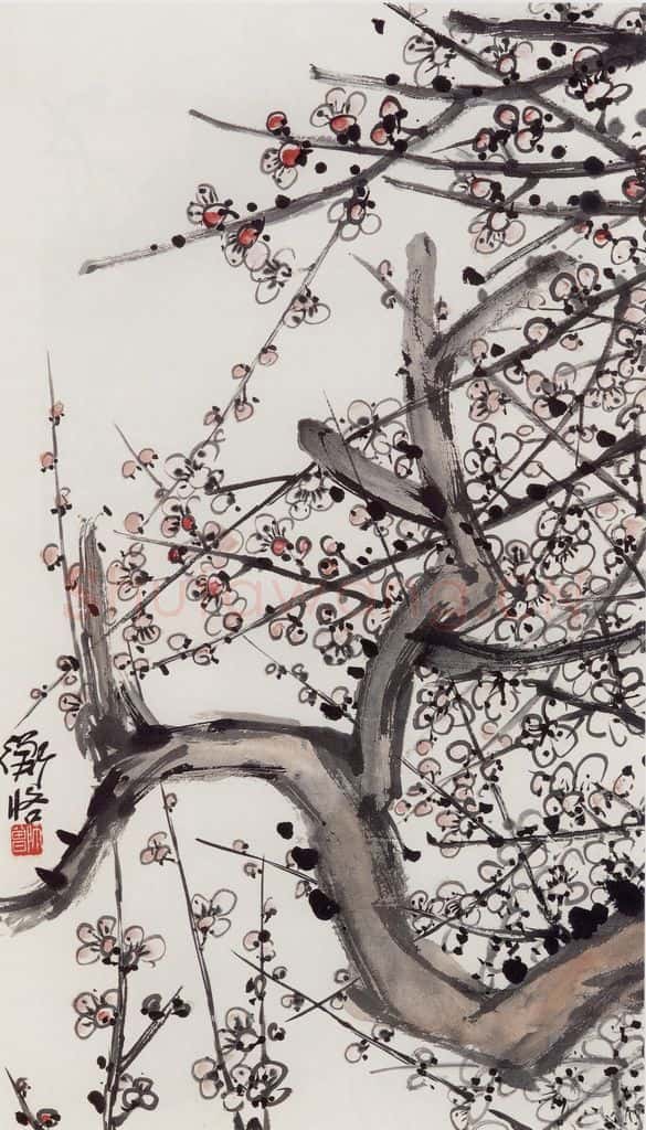 无纪年 陈师曾《梅花》书画作品