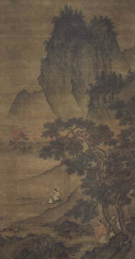 明 戴进《戴进频贤图轴》书画作品