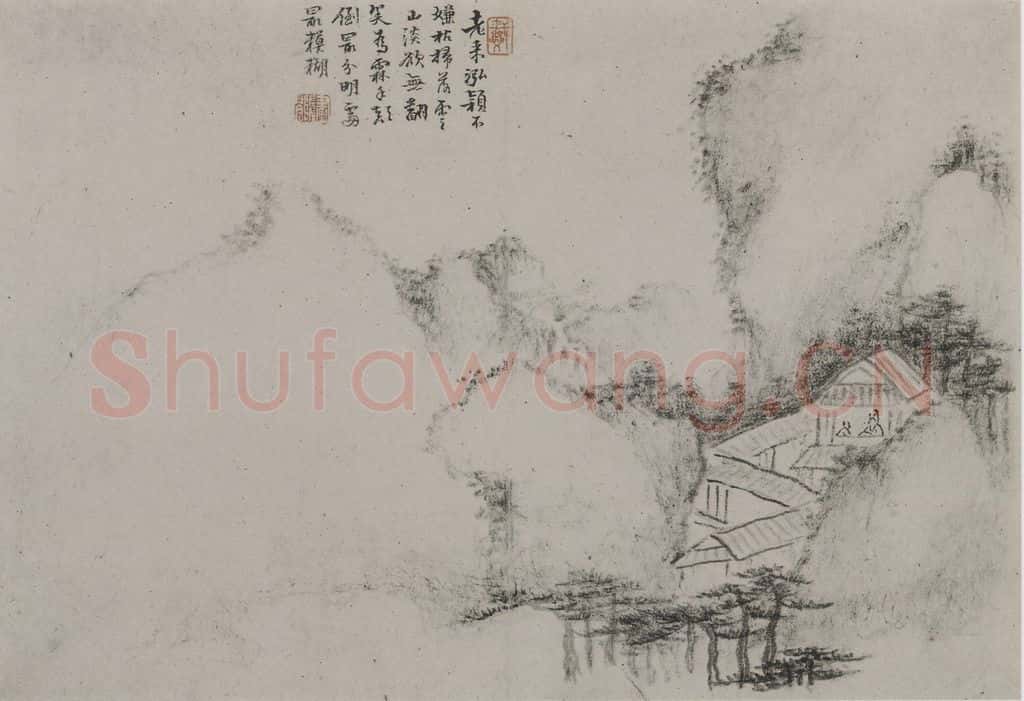 清 戴本孝《戴本孝山水图册》书画作品