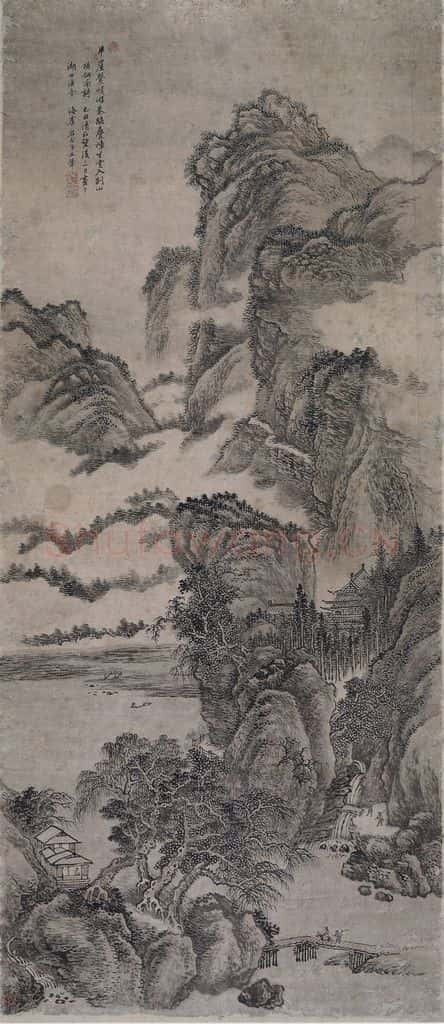 清 王翚《王翚剑南诗意图轴》书画作品